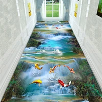 gold fish 3d carpet for living room hallway entrance doormat crystal velvet anti slip rug bedroon floor mat decor kitchen mat