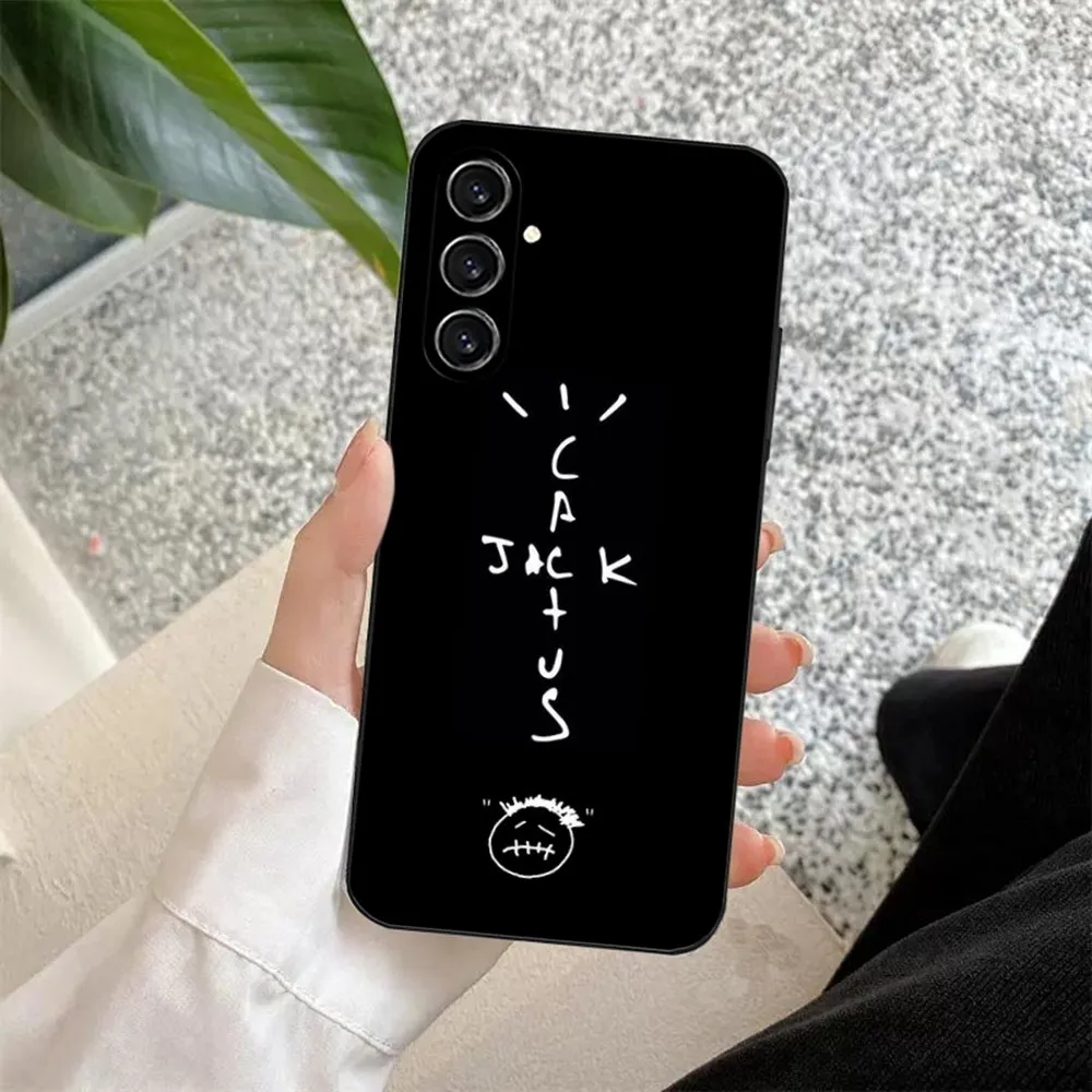 Чехол для телефона T-Travis Scott Cactus J-Jacks Samsung S24 23 22 30 21 10 9 Ultra Plus Lite FE мягкий силиконовый