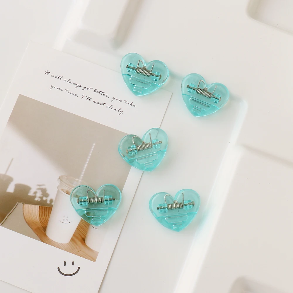 10 шт. зажимы для бумаги в виде сердца