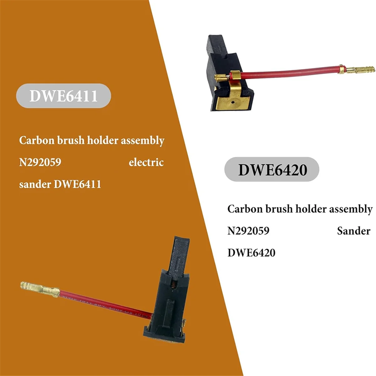 4шт N 292059 Коробка угольной щетки в сборе подходит для шлифовальной 421468 CMEW231DWE6411