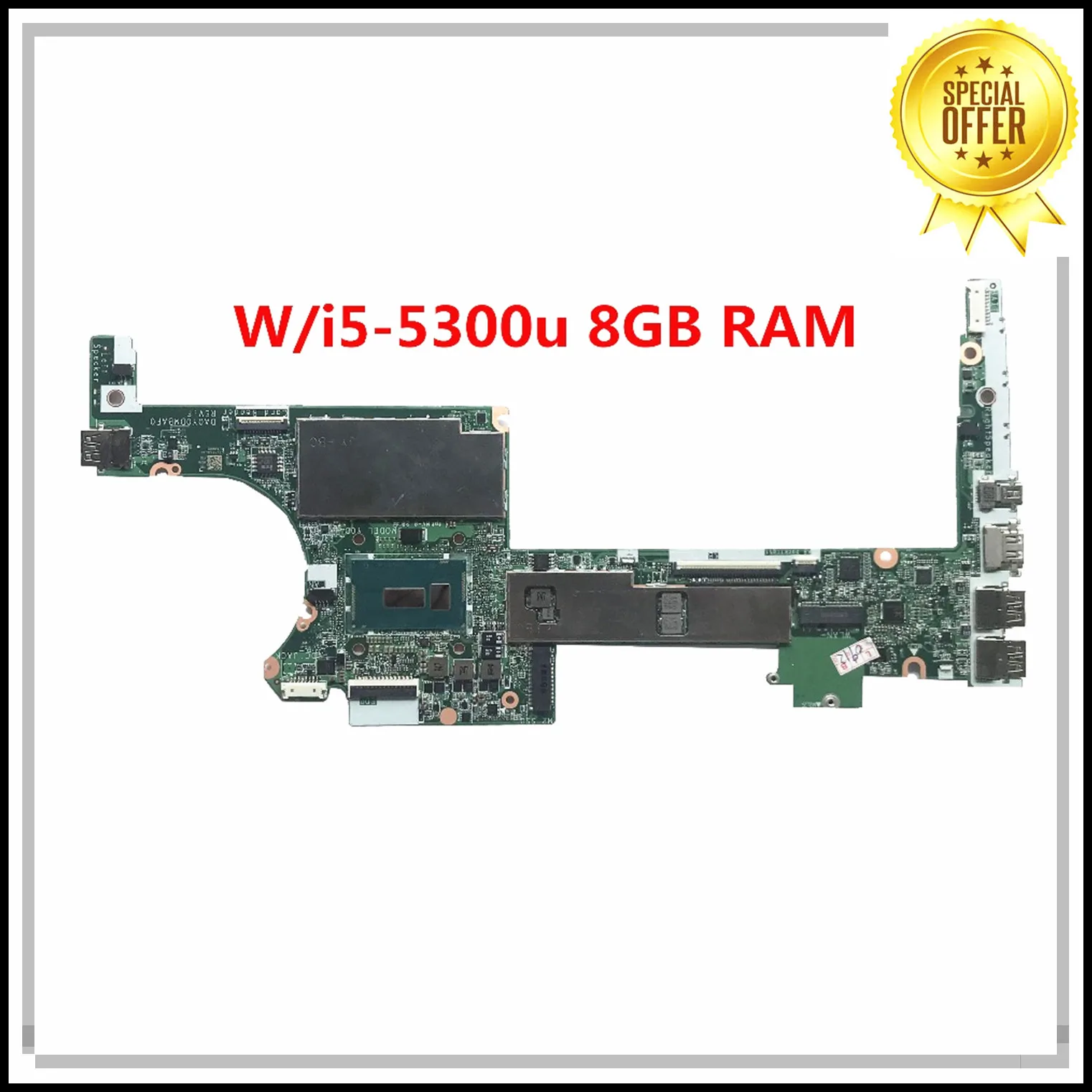 Материнская плата для ноутбука HP X360 G1 13-4000 с SR23X i5-5300U 8 Гб RAM DA0Y0DMBAF0 100%