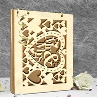 wedding guest book a4 size with 2030 pages personalized signature guest book custom wood diy photo book signature photo frame
