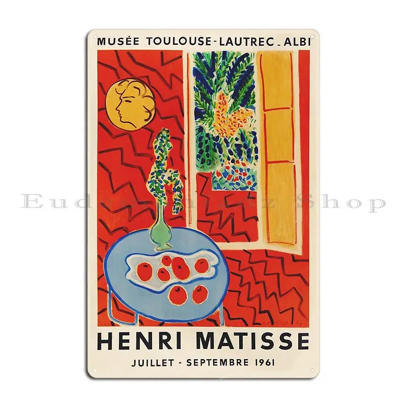 Выставочный плакат Анри матиссе Albi 1961 металлический с табличкой картина для паба