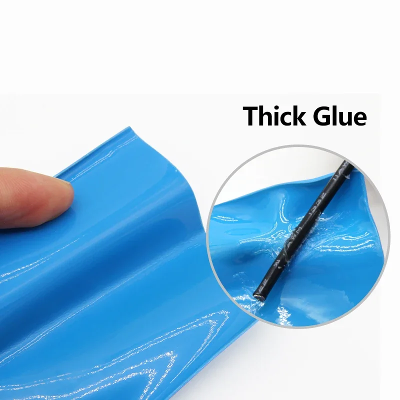 1/5/10/25/50/100 м синяя термоусадочная трубка 4:1 с клеем диаметром 4 6 8 10 5 12 16 20 мм клейкая