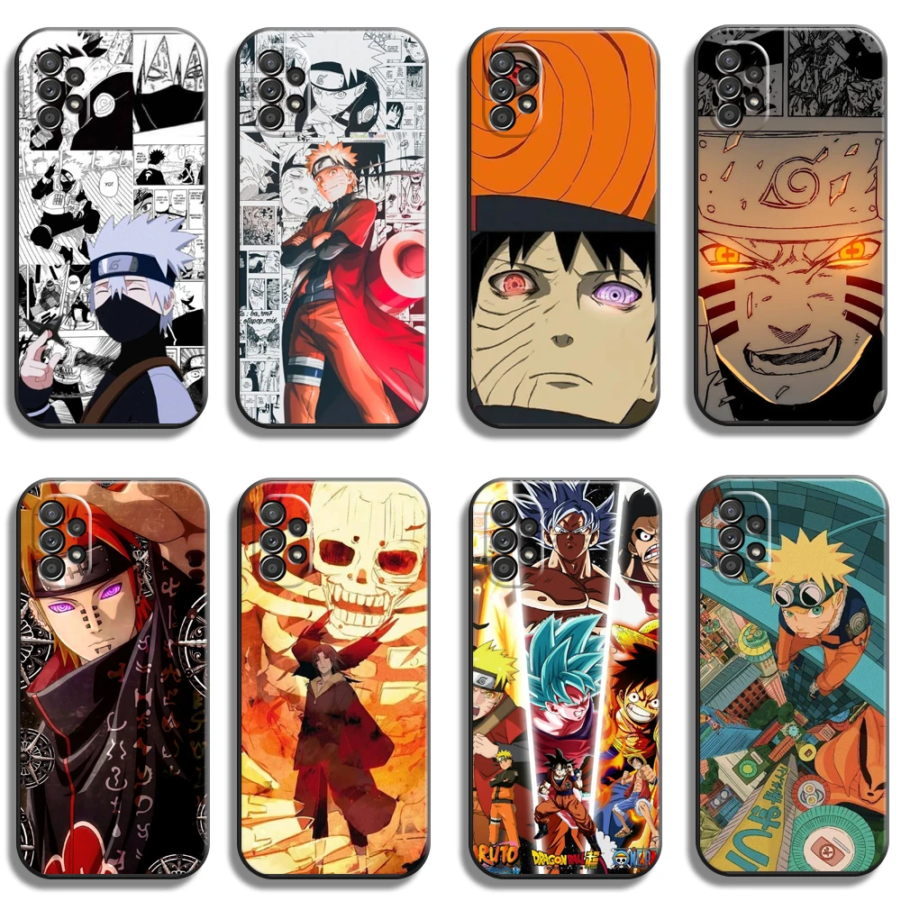 

Naruto Japanese Anime Phone Cases For Samsung A31 A32 A51 A71 A52 A72 4G 5G A11 A21S A20 A22 4G Carcasa Soft TPU Back Cover