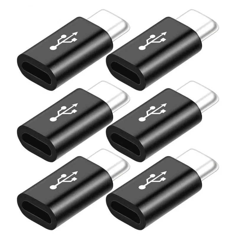 

Female To Male Data Line Type-c Interface Converter Micro Usb To Usb C Adapter Type C 3.1 Mobile Phone Adapter 5pcs