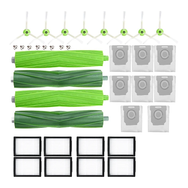 

AD-Replacement Part Main Brush Side Brushes HEPA Filters Compatible For Irobot Roomba I3 I7 E5 Vacuum Cleaner Accessories