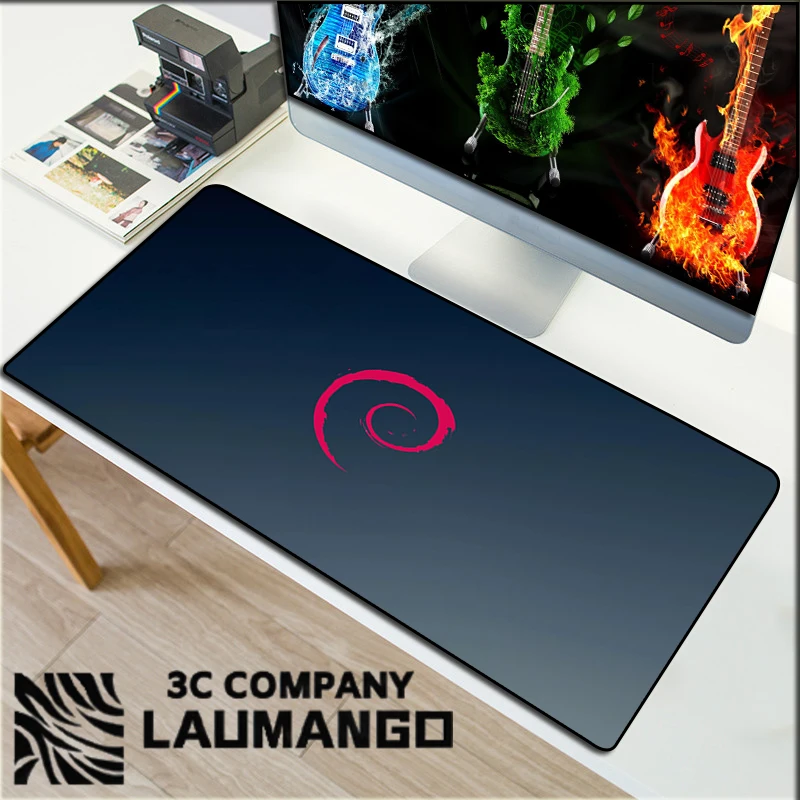 

Mouse Pad Anime Debian Large Desk Accessories Pc Gamer Cabinet Gaming Extended Mat 40x90 Xxl Mouse Keyboard Carpet Mousepad Mats