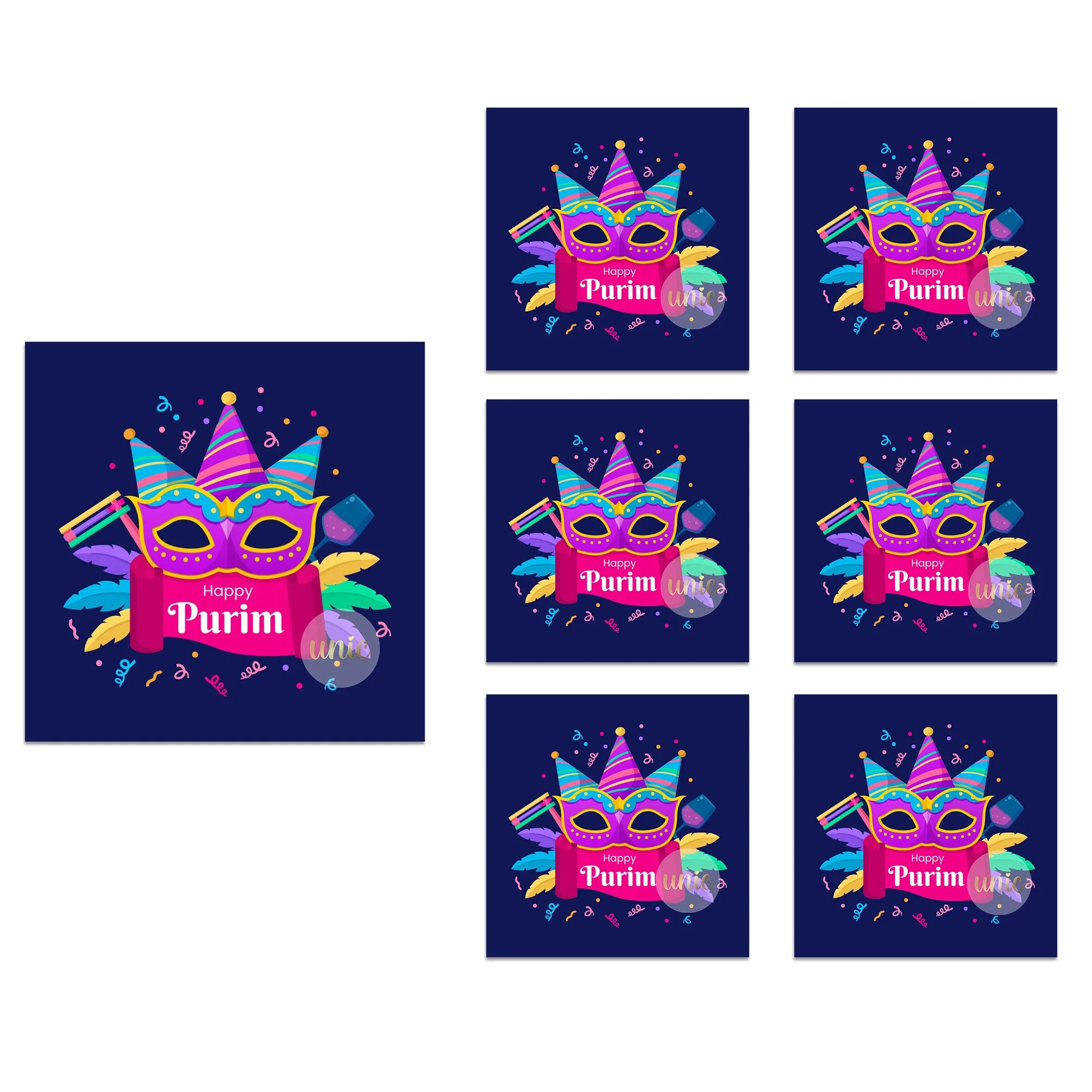 

Набор наклеек Happy Purim WDINPATY