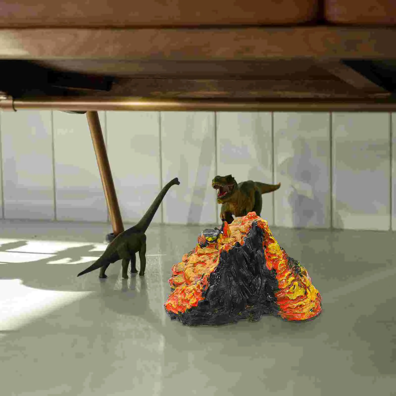 2 шт. имитация вулкана модели игрушки для детей украшений декор украшения малышей