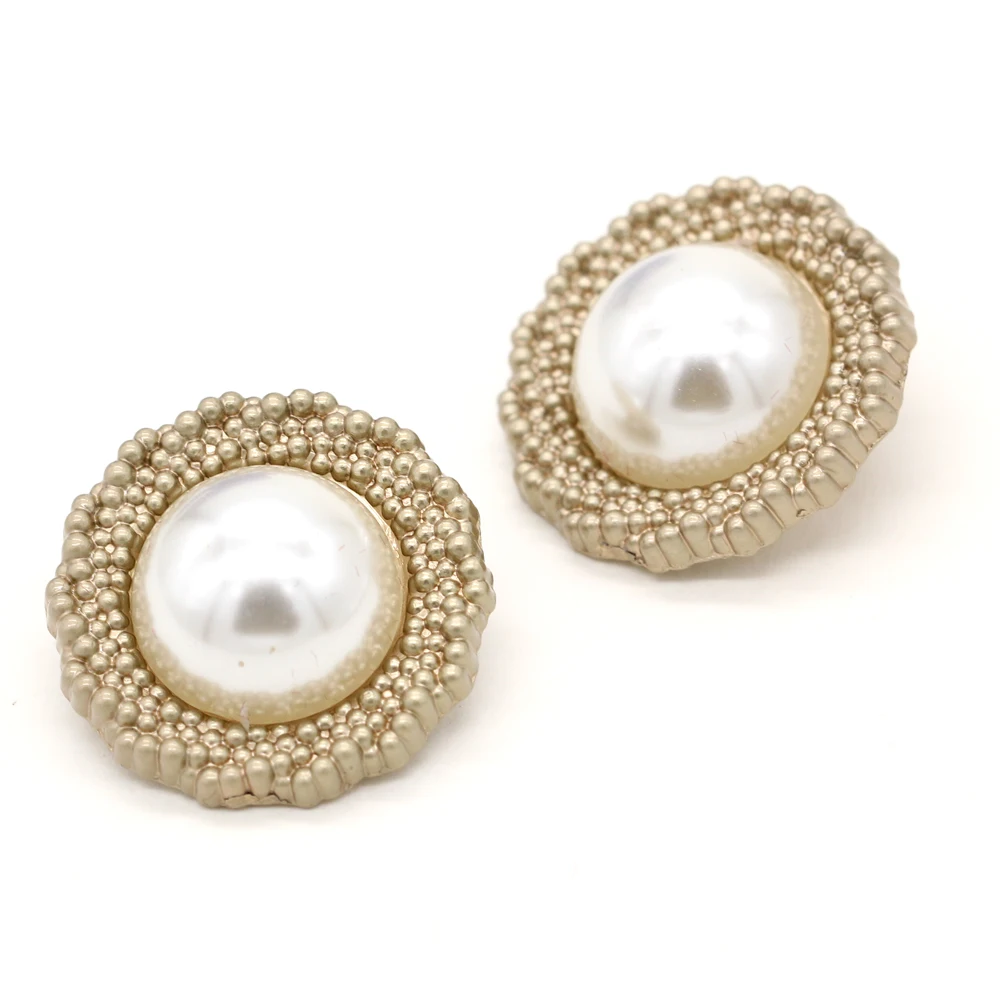 Большие металлические жемчужные пуговицы EQUBO 6 шт. 20/25/30 мм для женского пальто