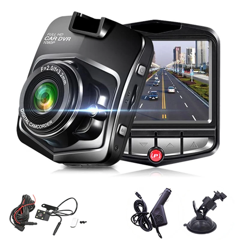 

Car Dash Cam Global Language HD1080P 2Lens DVR Car Video Recorder Smart Camera G-Sensor Motion Detection Sensor Driving Recorder