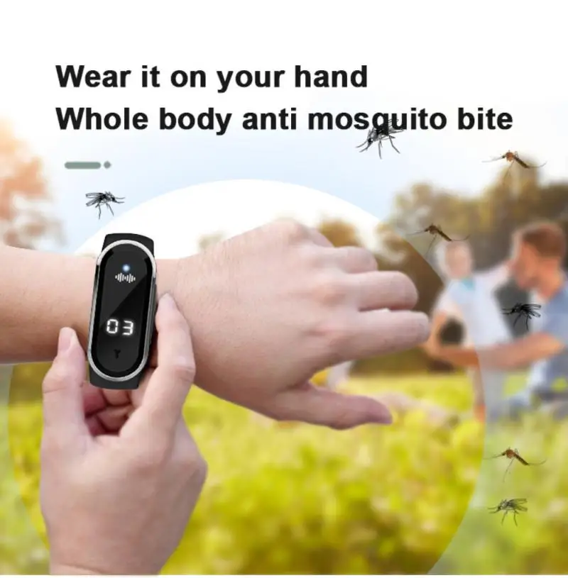 Ультразвуковой браслет M21 для защиты детей от комаров репеллент вредителей