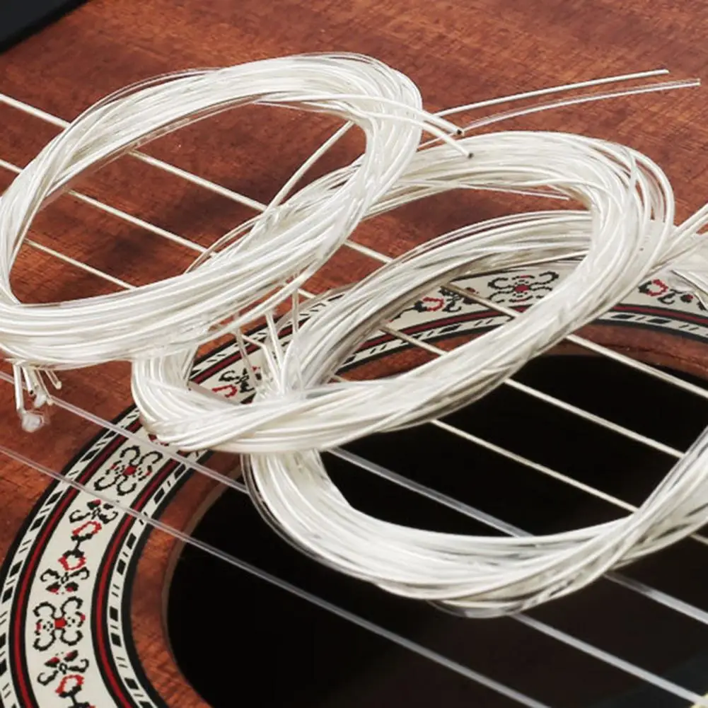 

6Pcs Guitar Strings Corrosion Resistant Sturdy Guitar Refit Hard Tension Classical Guitar Strings for Musical Guitar Accessories
