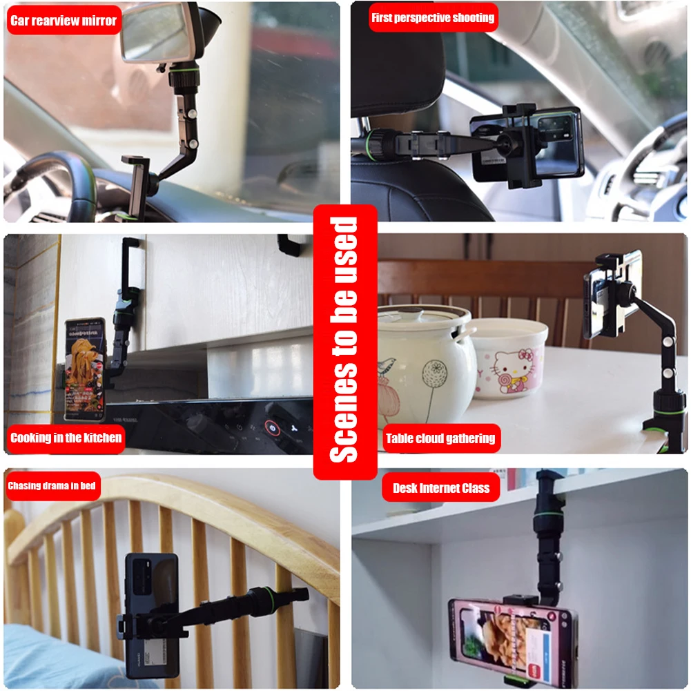 new 360° rotating car phone holder universal windshield rearview multifunctional mount clip mobile phone holde for iphone 13 p free global ship