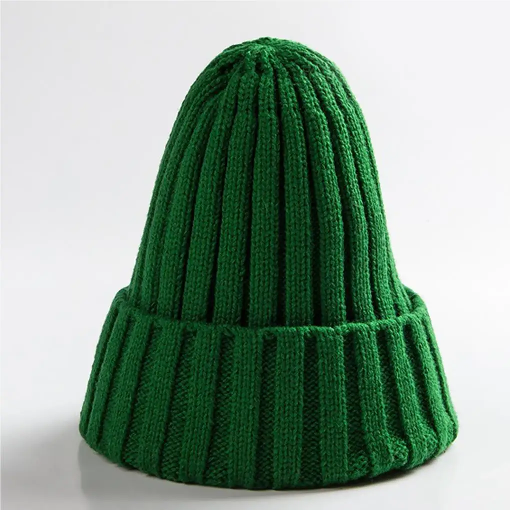 

Шапка унисекс из смеси хлопка, однотонные теплые мягкие вязаные шапки в стиле хип-хоп, мужские зимние шапки, женские шапочки, облегающие шап...