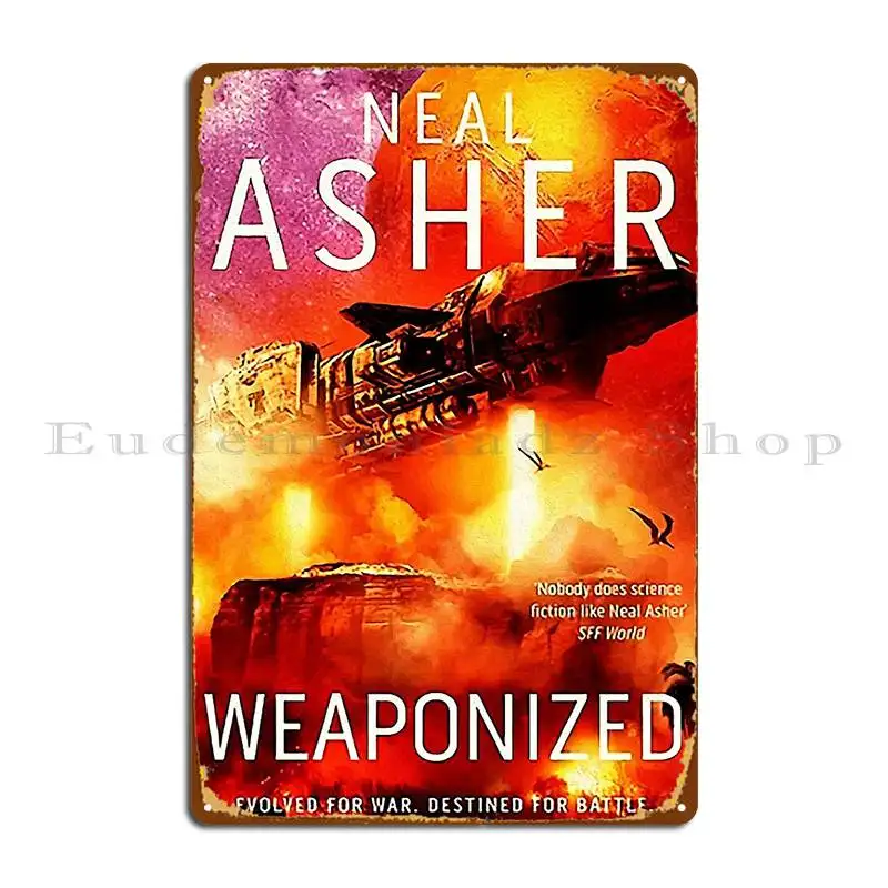 Металлическая вывеска Neal Asher настенный декор украшение дизайн клуба