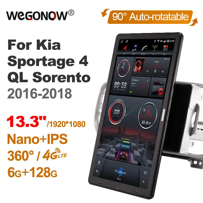 

TS10 Android10.0 Ownice Car Radio Auto for Kia Sportage 4 QL Sorento 2016-2018 13.3'' No DVD support Quick Charge Nano 1920*1080