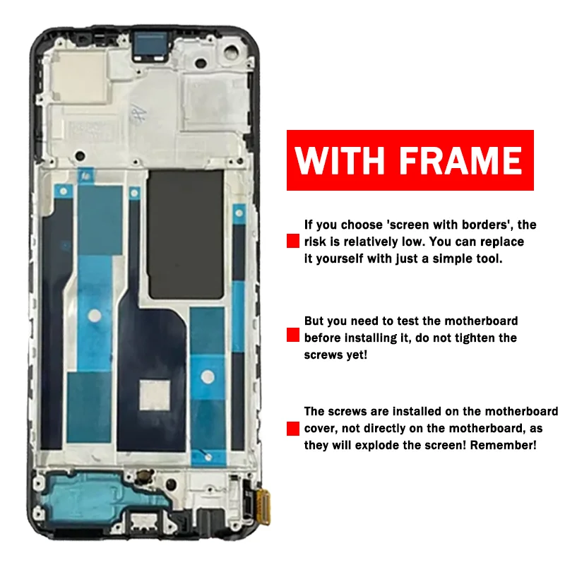 Фото 6,4-дюймовый ЖК-дисплей Super AMOLED для Realme 9 Pro+ RMX3392, сенсорный экран, дигитайзер для Realme 9 Pro Plus RMX3393, рамка дисплея №2