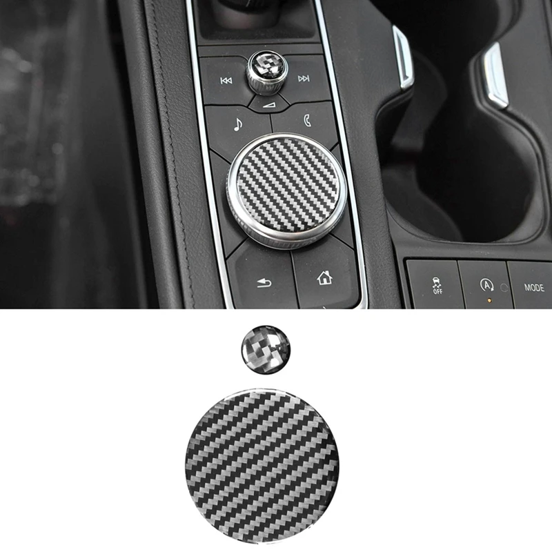 

Углеродное волокно для Cadillac XT4 2018 2019, аксессуары, Автомобильная Мультимедийная кнопка, крышка, панель переключения передач, звуковая наклей...