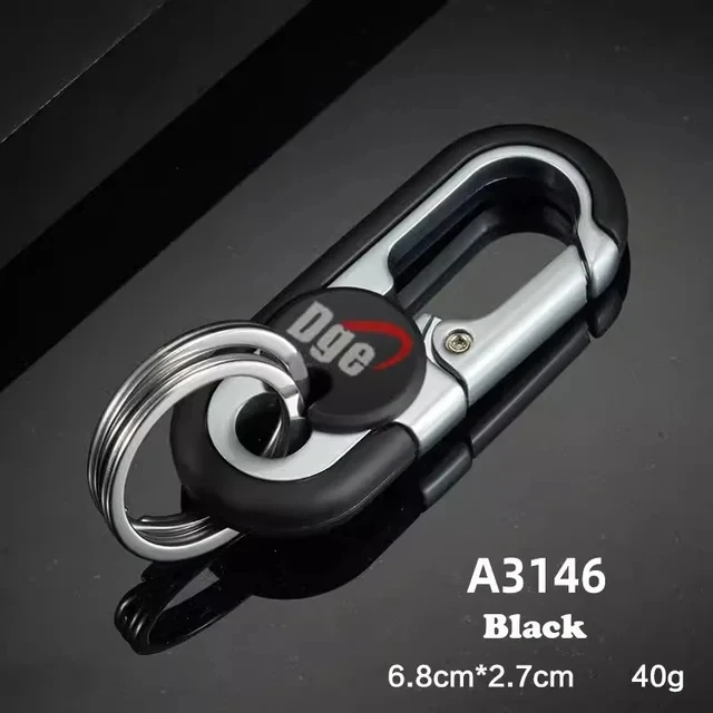 

Сплошной цвет цинкового сплава поясной подвесной замок брелок мужской деловой автомобильный брелок двойное кольцо мотоцикл электромобиль брелок