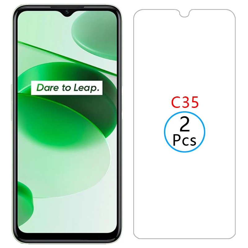 

Защитное закаленное стекло для realme c35, Защита экрана для realmec35 realmic35 realmi c 35 35c, пленка reame relme ralme real me