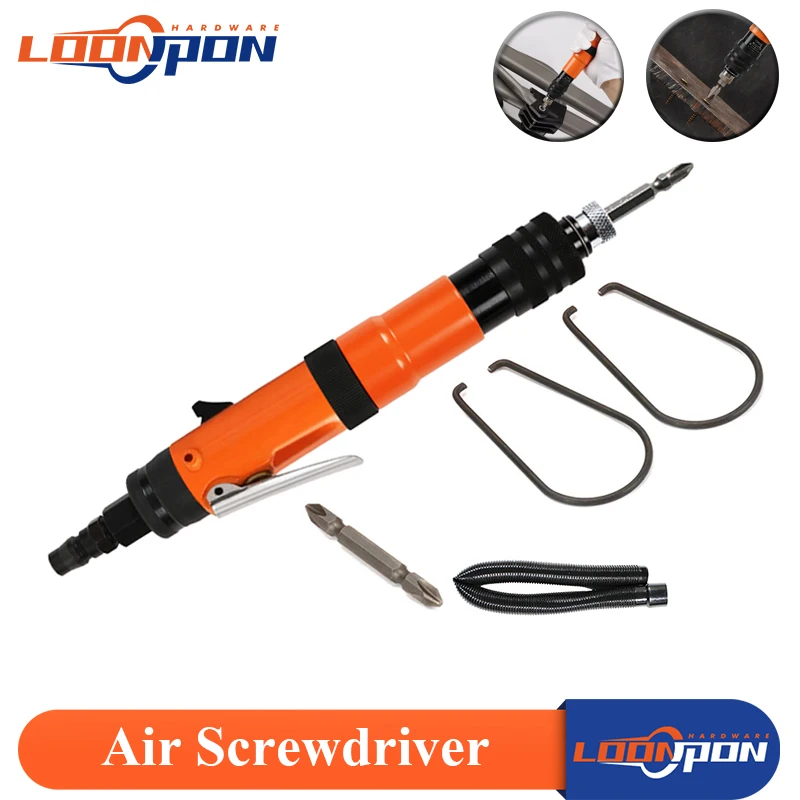 Фото Straight Shank Pneumatic Air Screwdriver with Double-headed Screwdriver  Torque Control Pneumatic Tools №1