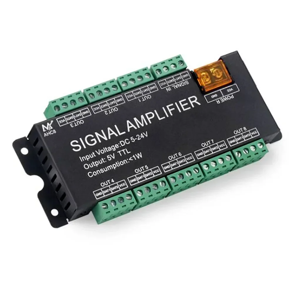 AHC8 DC5V-24V 8CH TTL синхронизатор сигнала светодиодный усилитель 8 портов выход для