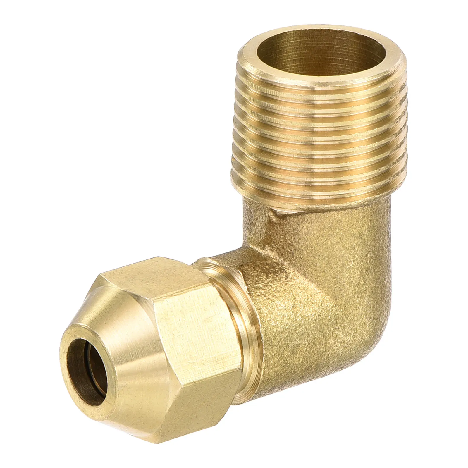 

Uxcell Brass Compression Tube Fitting 6mm Tube OD to 3/8PT Male Thread Elbow Fittings Pack of 1