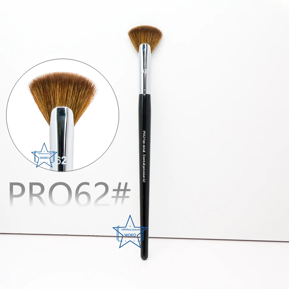 

S 62 Face Contour Highlighting Powder Fan Makeup Brush Mini Fan Brush Professional Detail Precision Highlighting Fan Brush