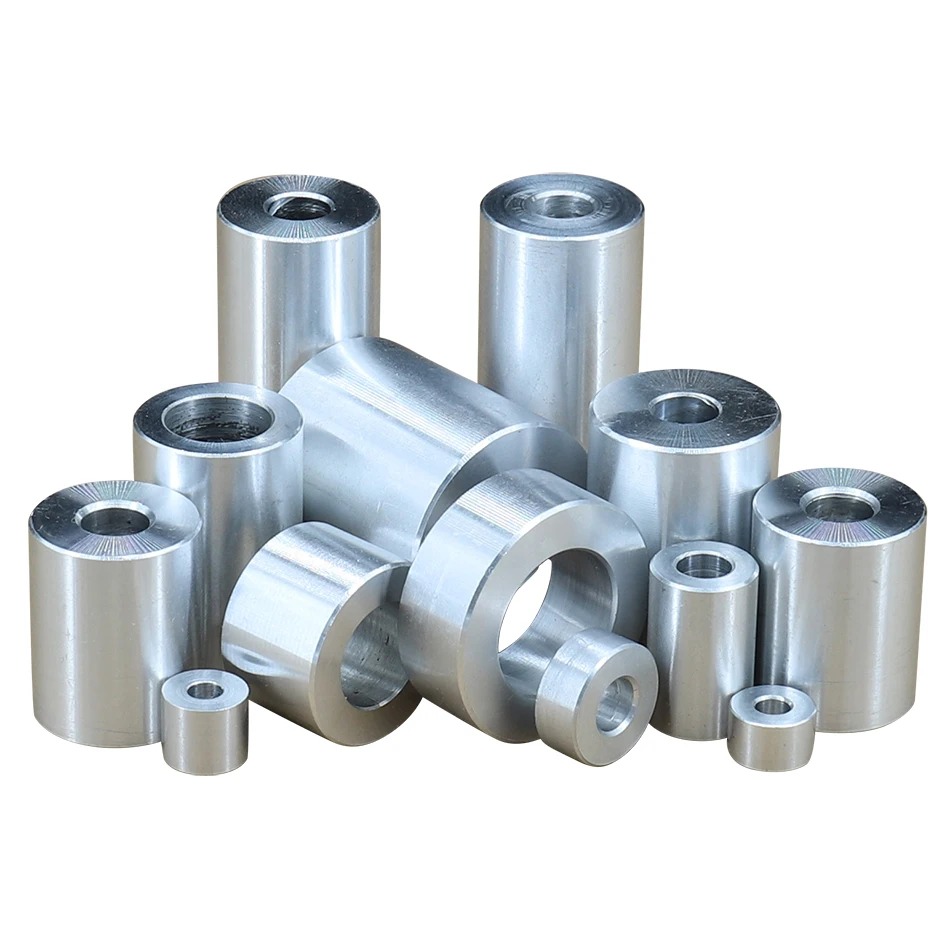 diameter 22MM M8 M10 M12 Aluminum bushing washer gasket round hollow no thread standoff spacer thickness 2/3/4/5/6/50mm