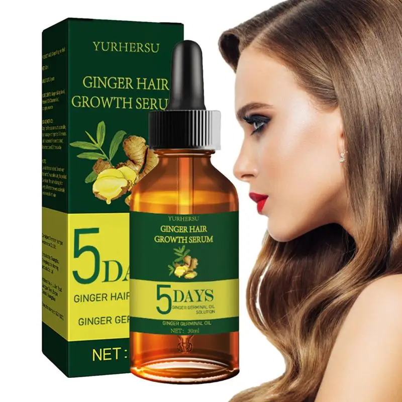 

Набор для быстрого роста волос Ginger против выпадения и восстановления поврежденной кожи головы, лечебная Сыворотка для гладкого роста волос, масло для красоты и здоровья