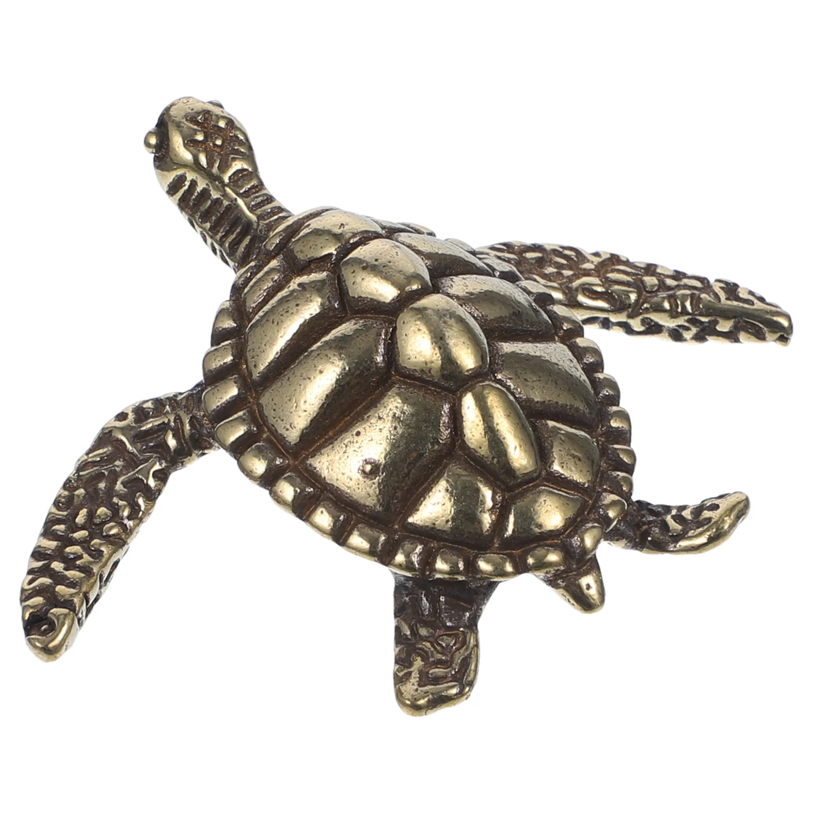 

1pc Brass Turtle Statue Small Sea Turtles Brass Turtle Sculpture