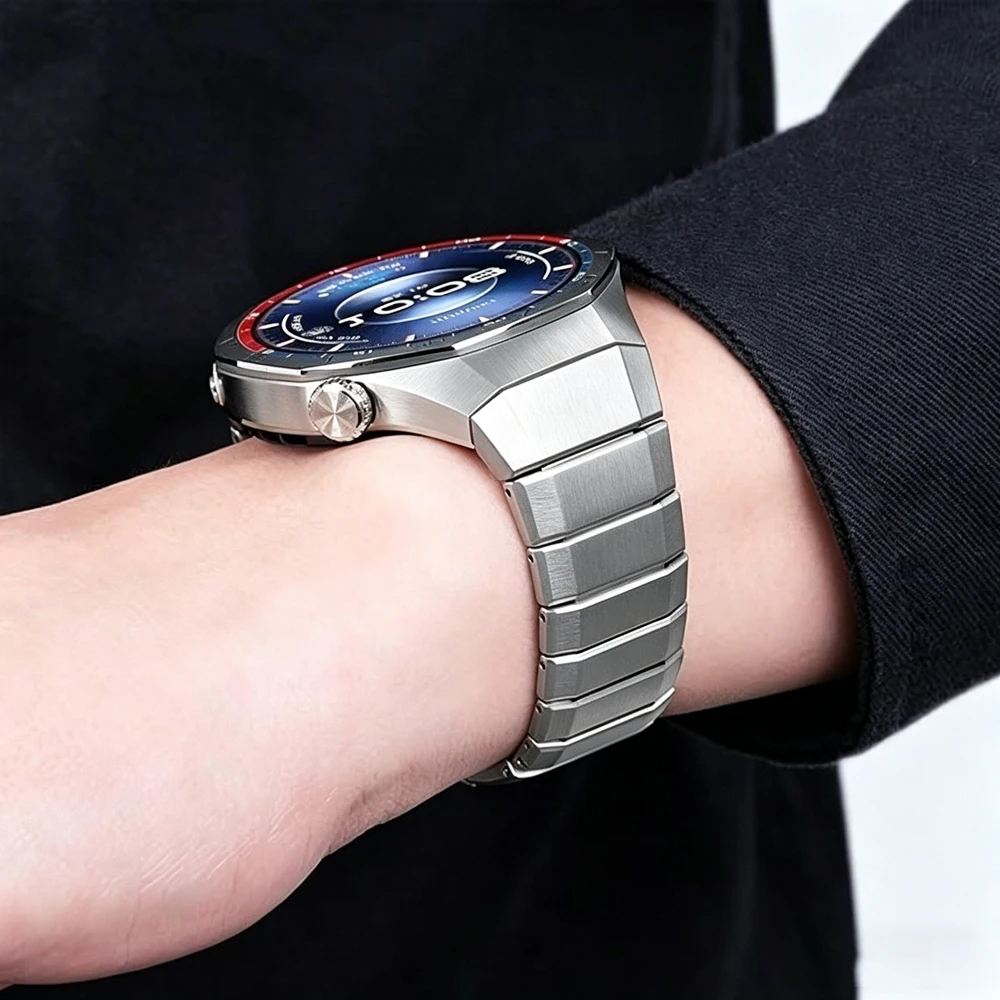 Фото Оригинальный титановый ремешок для HUAWEI WATCH GT 6 Pro 46 мм, металлический браслет, аксессуары, ремешок для HUAWEI WATCH 6 Pro №4