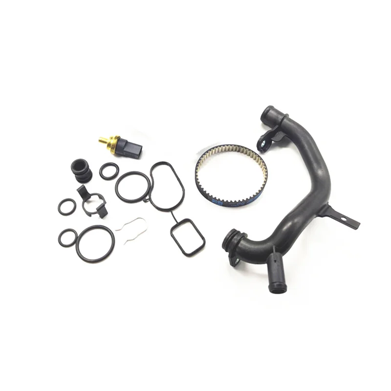 

Комплект для ремонта шланга водяного насоса с датчиком и ремнем для VW Golf 6 MK5 Tiguan Passat B6 Octavia Seat Leon Audi A3 A4 A5 A6 Q3 Q5