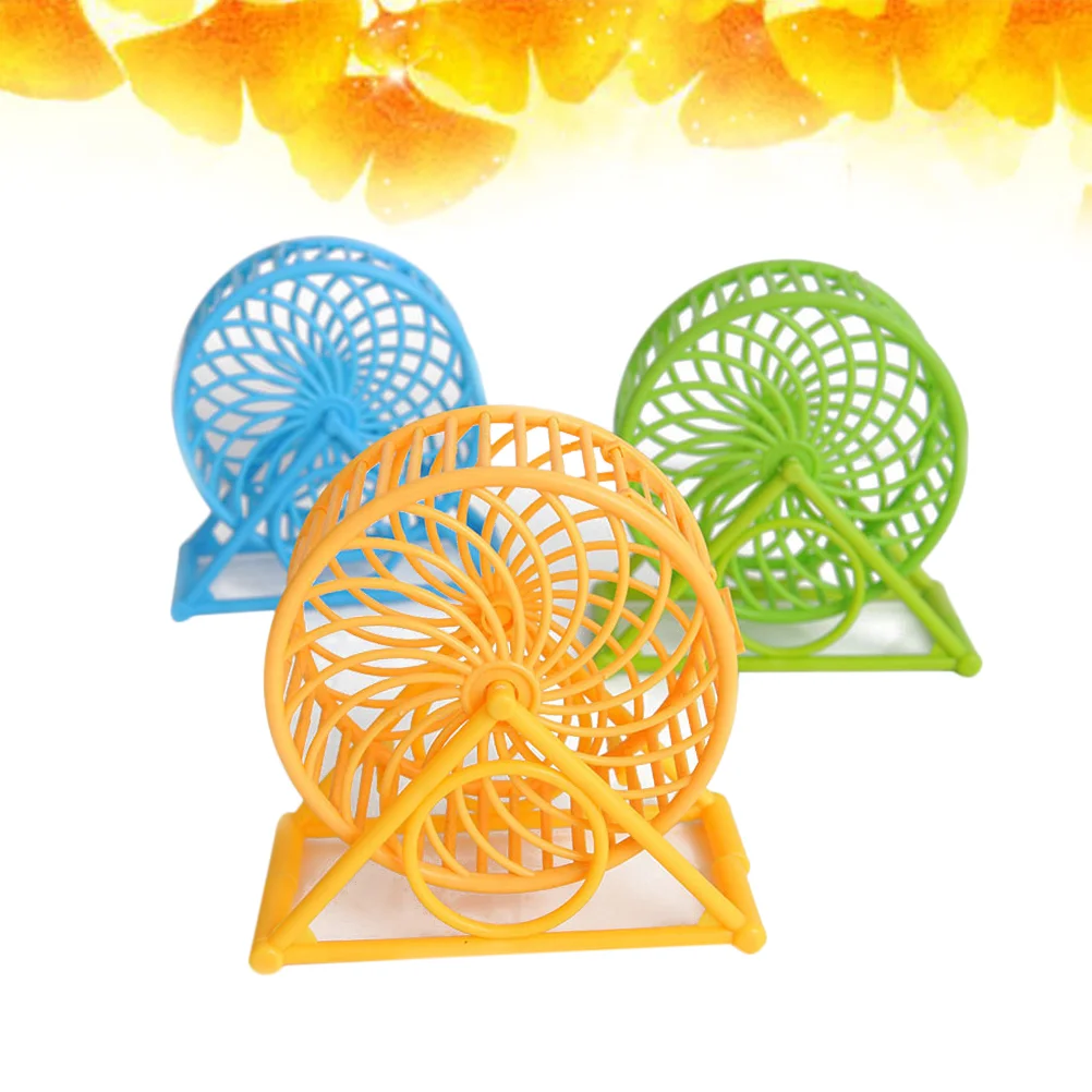 

3pcs Funny Creative Running Wheel Playing Roller Wheel Supplies for Mice Hamster