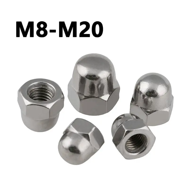 

304 колпачок из нержавеющей стали, гайка с защитой от зубов, колпачок с винтом, тонкий зуб