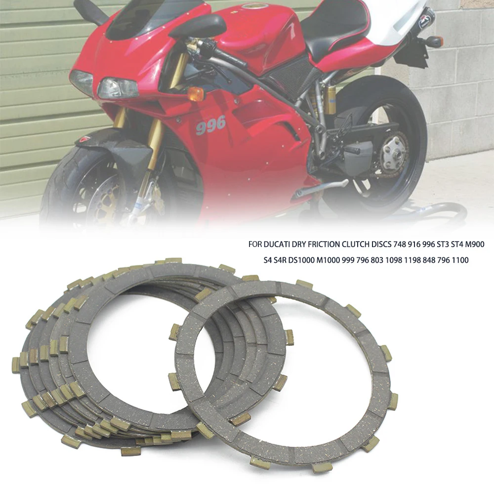 

Комплект фрикционных дисков сцепления для мотоцикла Ducati 748 749 851 888 900 916 944 996 998 999 1098 1198 Monster 900 1000 1100