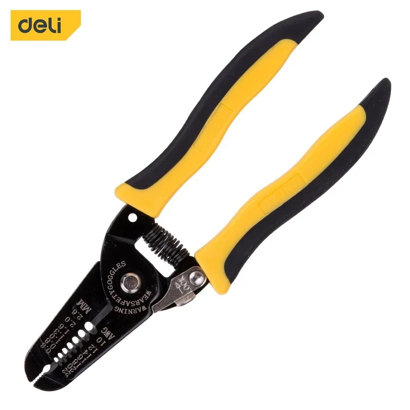 Deli 1Pcs Multifunctional Pliers Professional Wire Stripper Multitool Plier Hand Tools for Cable Wire Cutter Electrical Tools