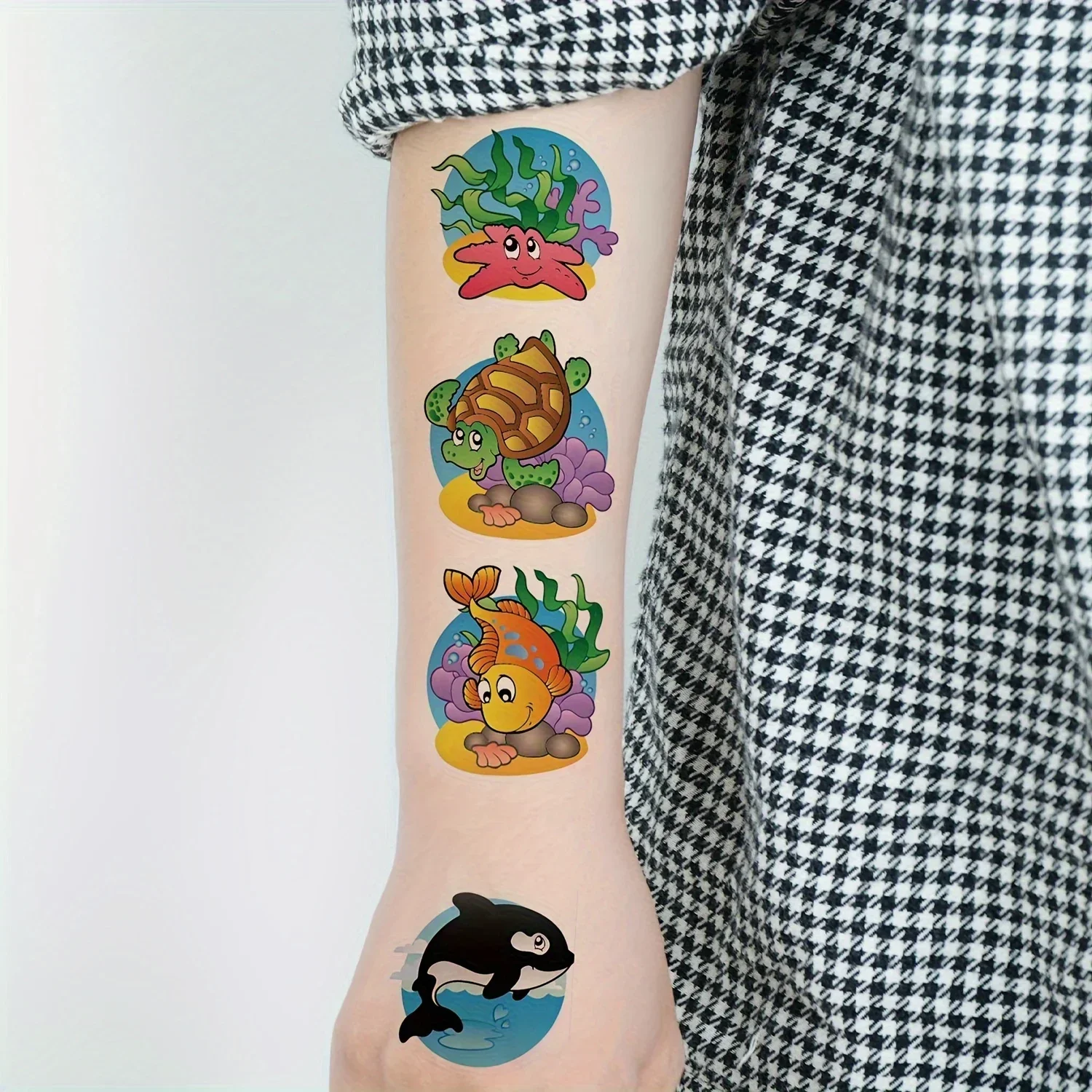 30 шт./набор маленькие временные Мультяшные татуировки для детей