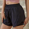 2023 Summer Yoga Shorts Women Fitness Running Fake Two Piece Shorts Mini Gym Sporty Breathable Quick Dry 3