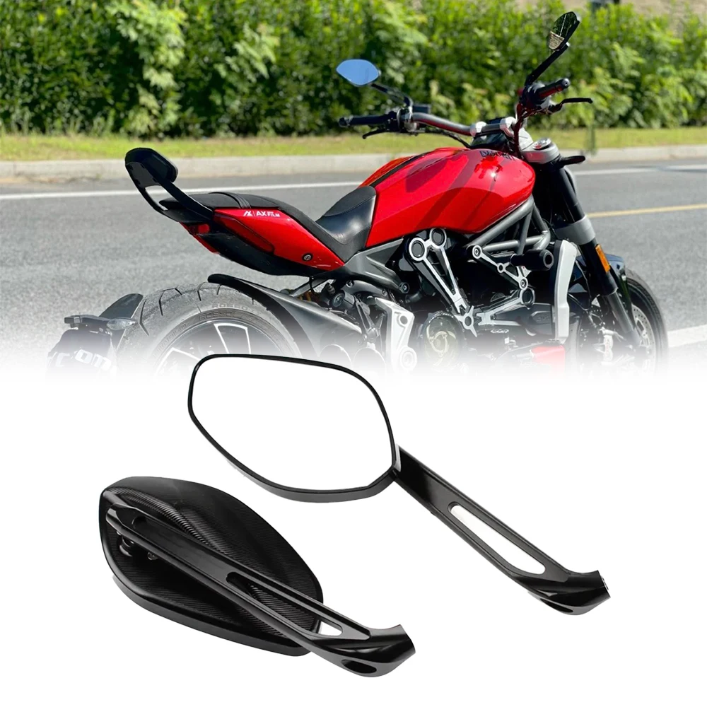 

Motorcycle Rearview Side Mirror Handlebar Mirror For DUCATI Monster 696 749 796 821 Multistrada 1200 Diavel Hypermotard 939 950