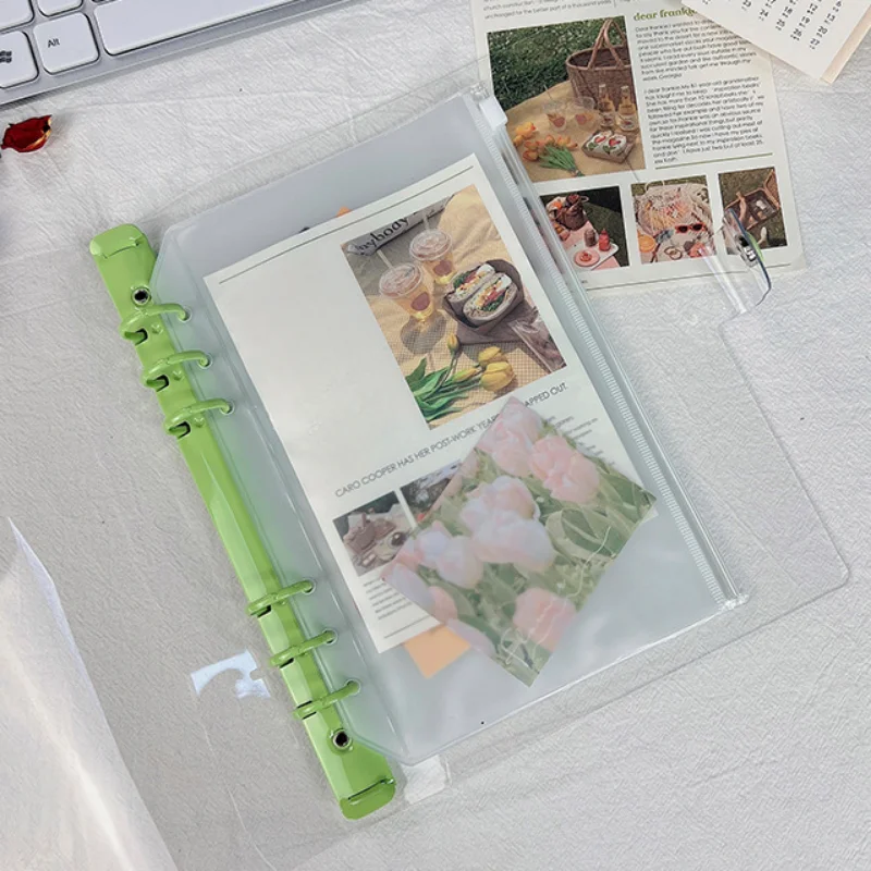 

A5 Notebook Cover Binder Photo Collection Book Diary Agenda Planner Paper School Cute Stationery Student School Supplies