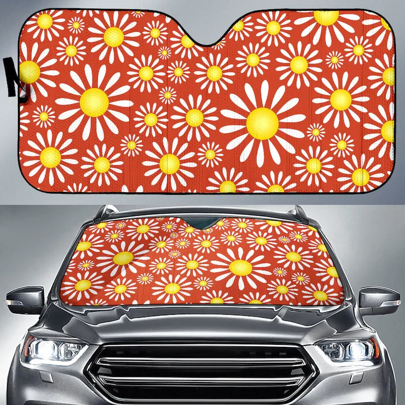 

Daisy Auto Sunshade, Daisies, Cute Car Accessories, Sunshade For Car Windshield, New Driver Gift, Graduation Gift, Birthday Gift