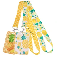 pineapple fruit lanyards for key neck strap card id badge holder key chain key holder hang rope keyrings for friends gifts