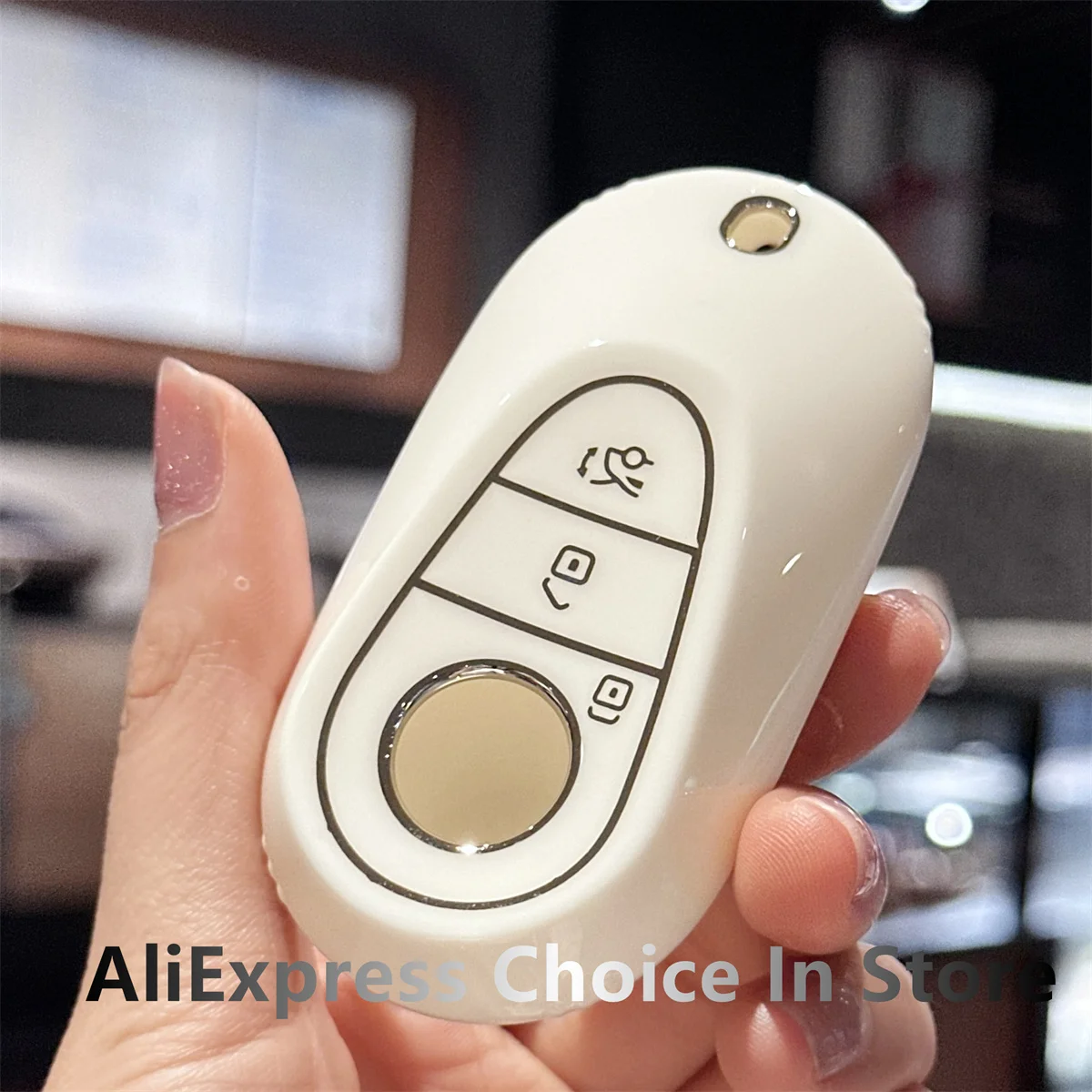 Прозрачный чехол для ключа Mercedes Benz C S GLC EQE EQS 300 350 450 500 560 580 AMG