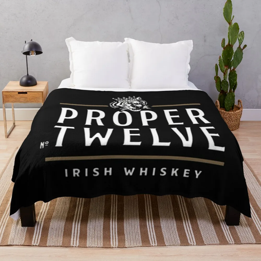 

Proper 12 Proper Twelve Irish Whiskey Throw Blanket Moving Blanket Soft Blanket Fluffy Shaggy Warm Bed Fashionable