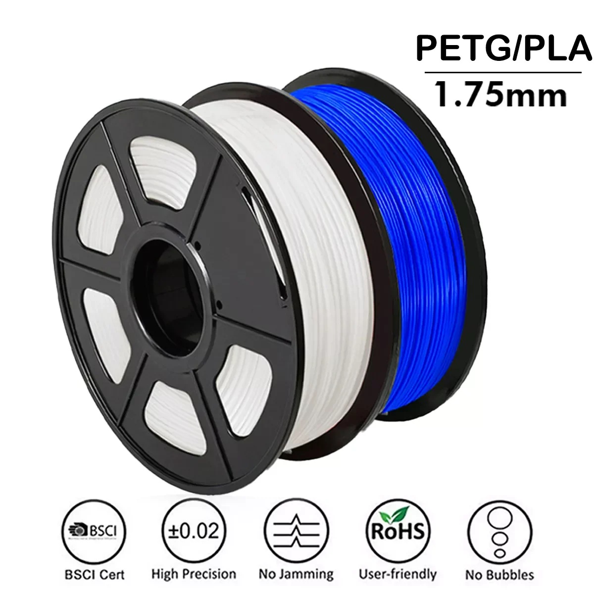

JAYO PLA PETG SILK Filament For 3D Printer 2 Roll PLA Plus Consumables Non-toxic Gifts For Lover 1.75MM For 3D Pen