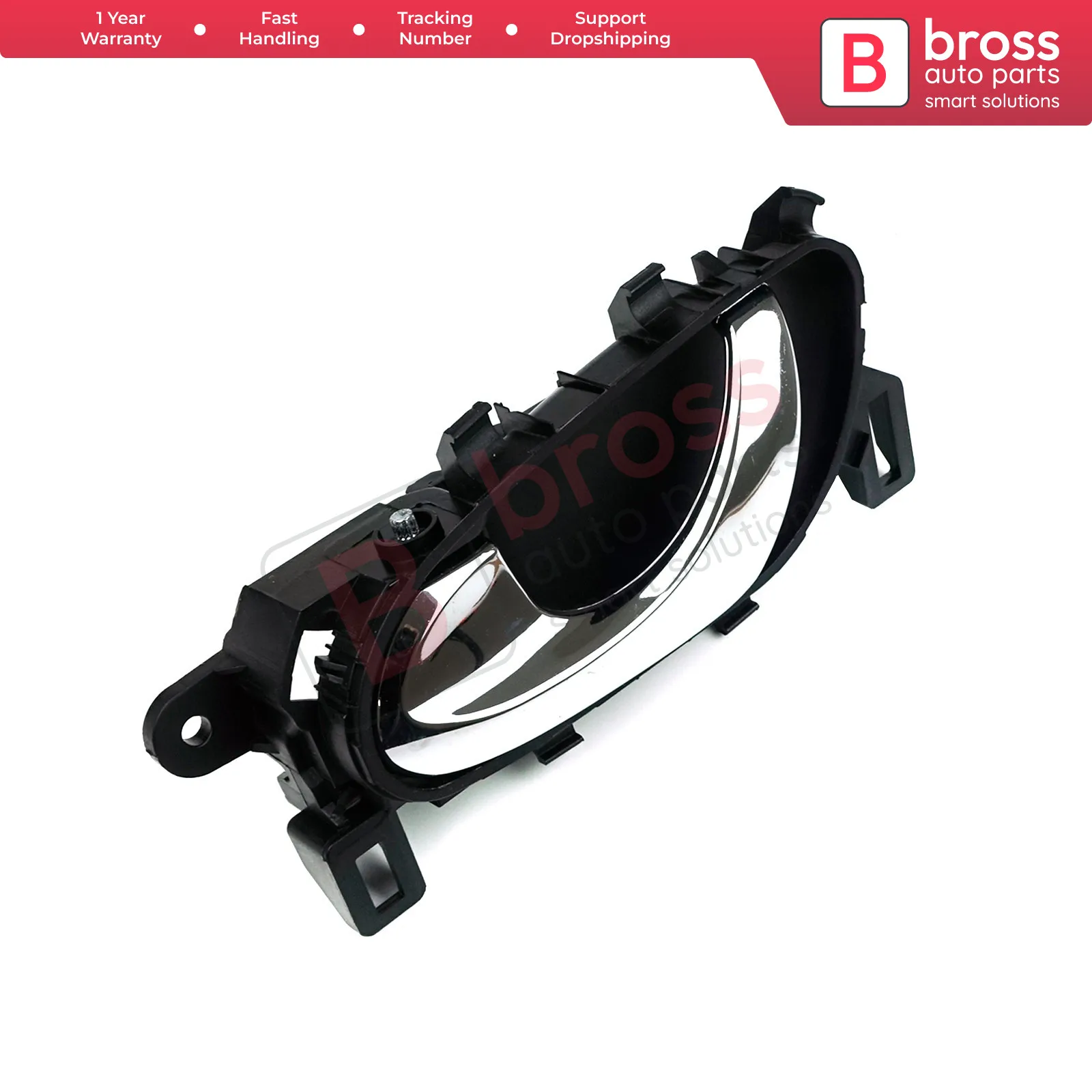 For Nissan Qashqai J11 2014-2022 BDP1104-1 Car Inner Interior Inside Door Handle Opener Chrome Plated Plastic Left 80671-4EA0B