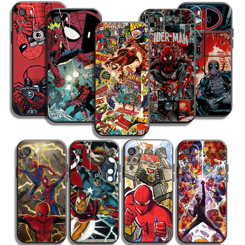 

Marvel Avengers Phone Cases For Xiaomi Redmi 10 Note 10 10 Pro 10S Redmi Note 10 5G Back Cover Soft TPU Funda Coque